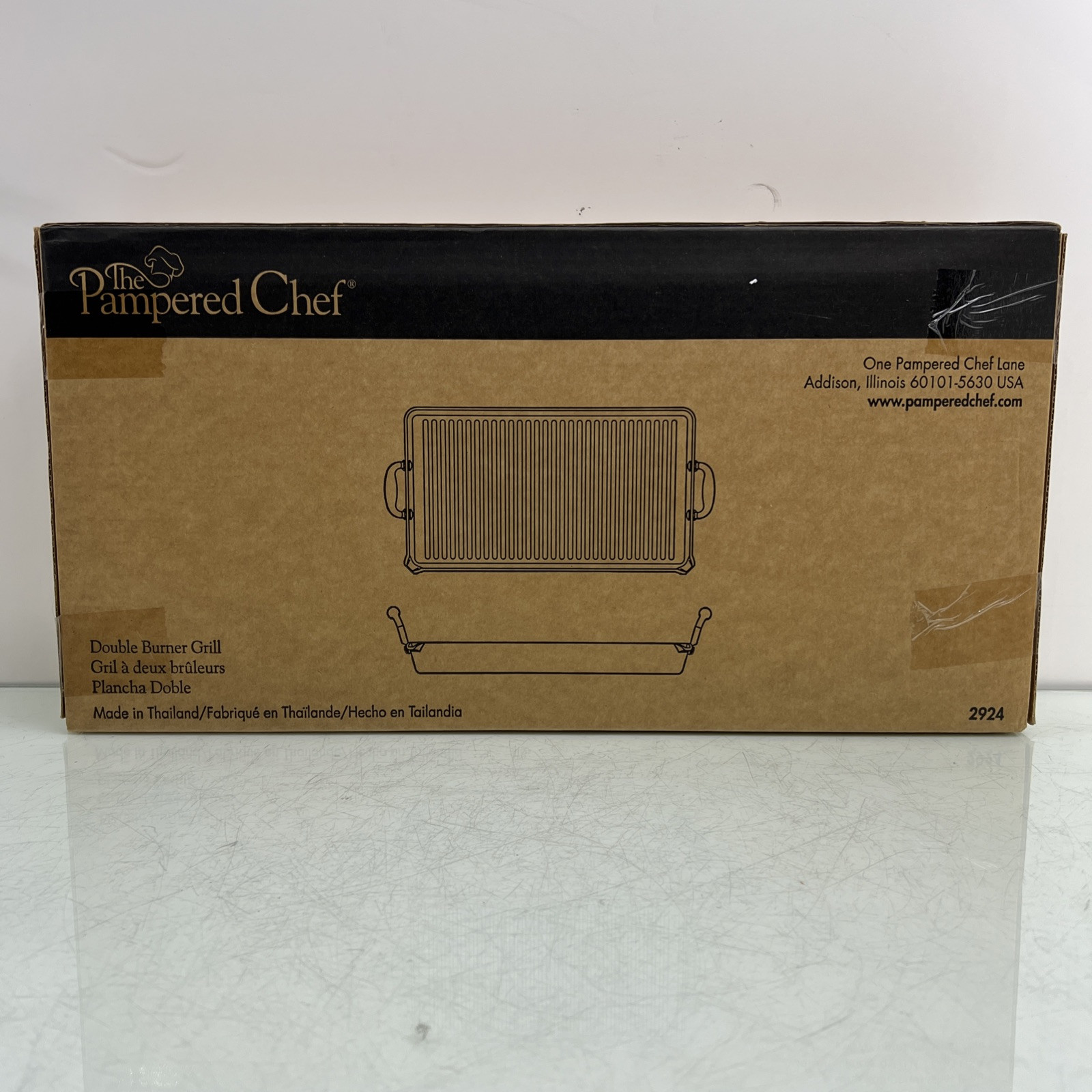 Pampered Chef Double Burner Grill Retired 2924 New Sealed gallery