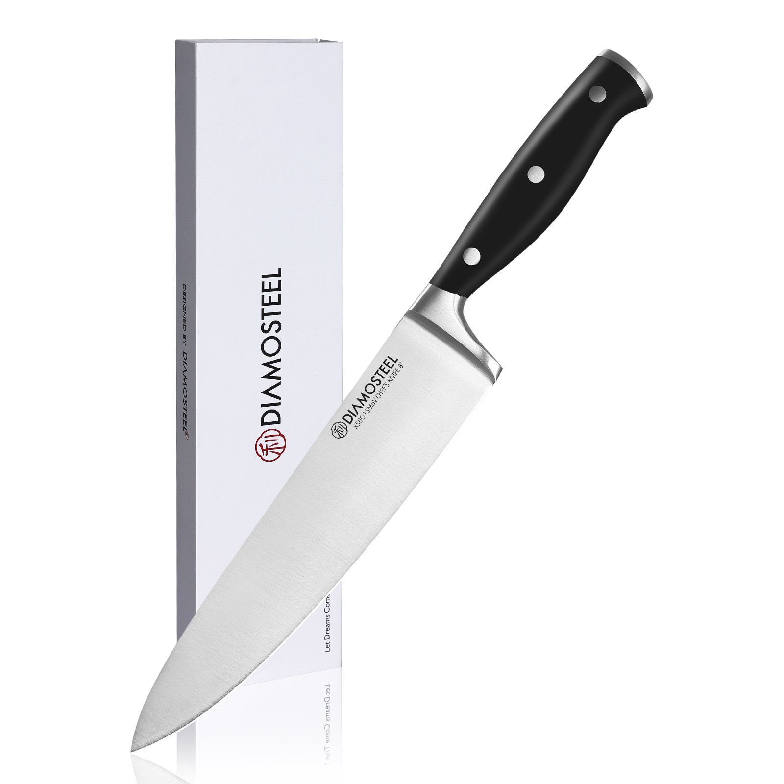 Kitchen Knife Set 3PCS Ultra Sharp Stainless Steel Chef Knife w/ ABS Handle gallery