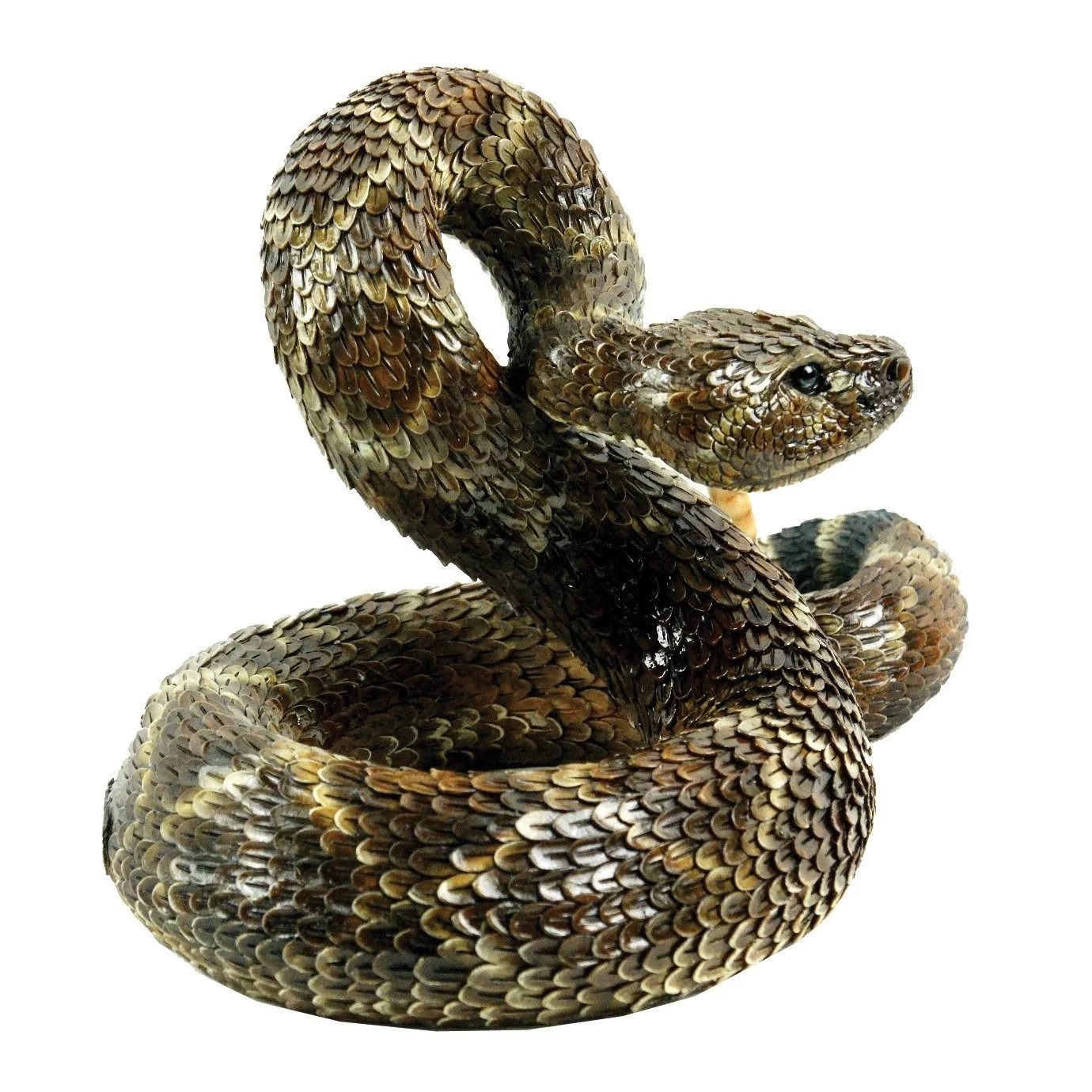 Western Diamondback Rattlesnake Outdoor Figurine for Gardens and Patios gallery
