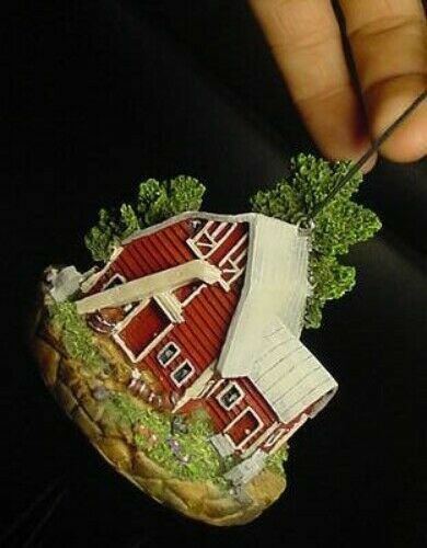 JOHN DEERE Red BARN TRACTOR WIND CHIMES farm home decor house yard tree lawn gallery