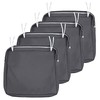 Patio Cushion Covers Replacement Set 4 Water Grey 24x22x4 inch (4 Pack) gallery
