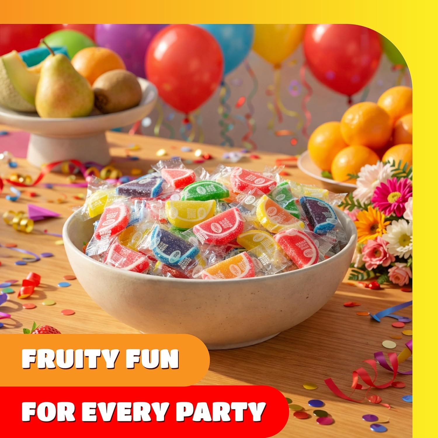 Fruit Slices - 2 Pound Bulk Pack - 60 Count - Jelly Candy - Assorted Flavors gallery