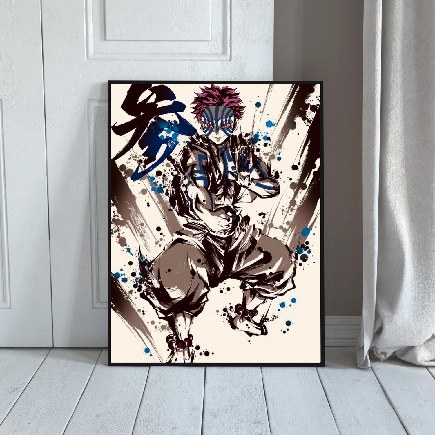 Akaza Infinity Castle Poster - Demon Slayer Anime Wall Art Print gallery