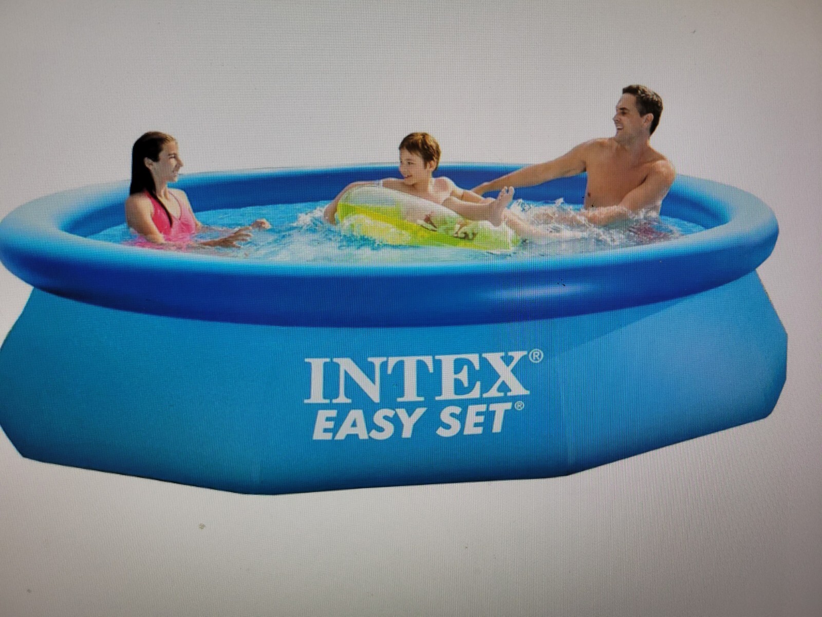 Intex Easy Set 10ft x 30in Above Ground Inflatable Round Swimming (Open Box) gallery