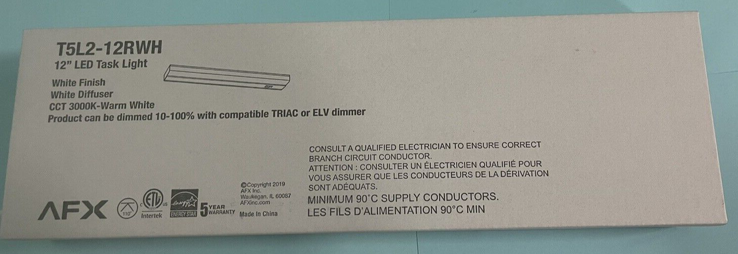 AFX, T5L2-12RWH Lighting T5L LED 12" Undercabinet Task Light gallery