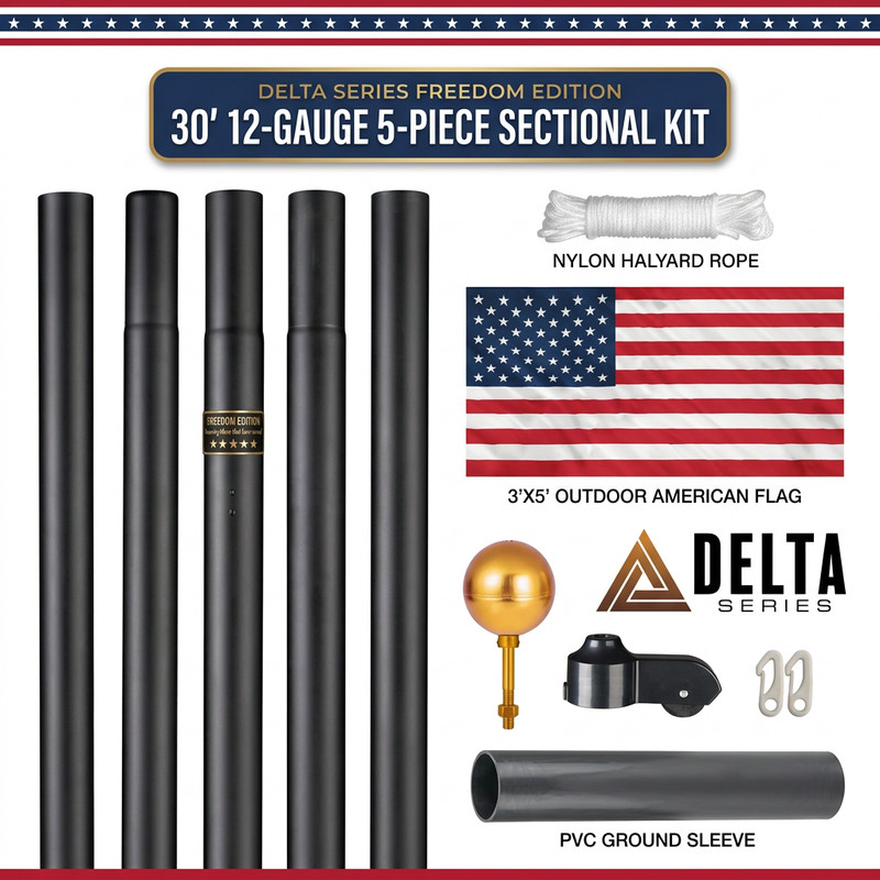 BUNDLE 30' SECTIONAL "Freedom Edition" (Pole, Light & Flash Collar) gallery
