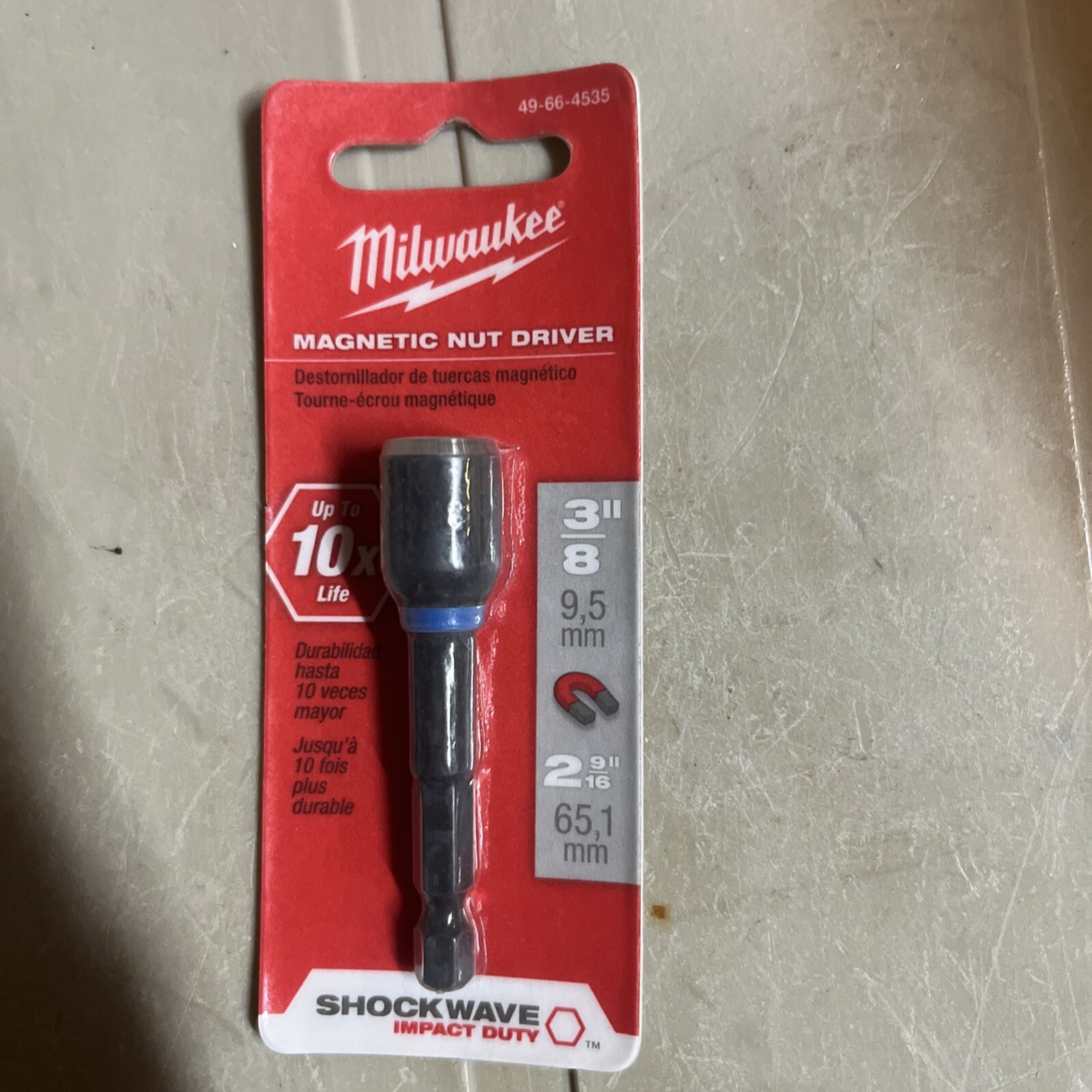 Milwaukee 49-66-4535 Magnetic Nut Driver 3/8 inch gallery