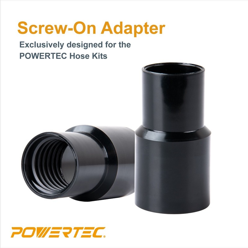 POWERTEC 70347 10 Ft. Dust Collection Hose Kit with 5 Fittings for Woodworking gallery