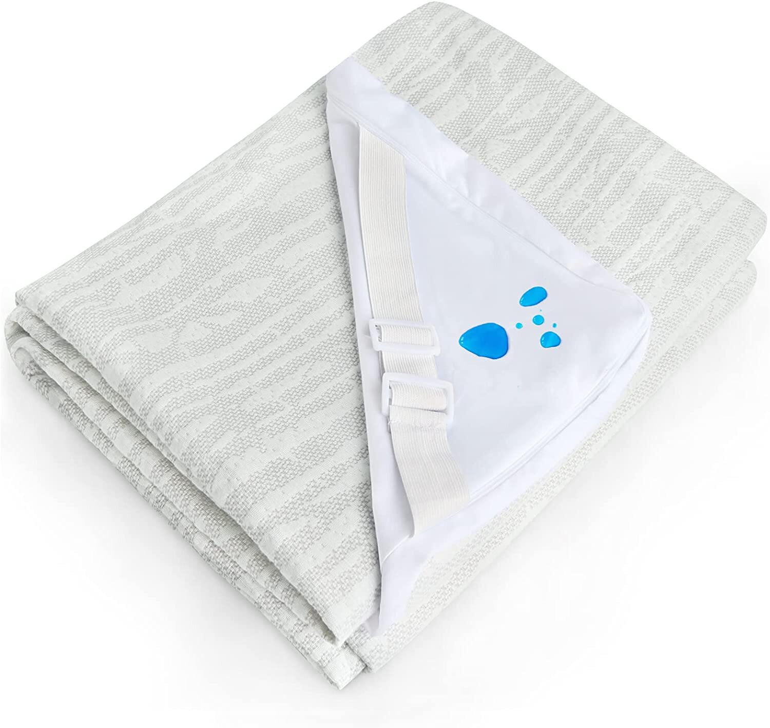 Bamboo Waterproof 3" Memory Foam Mattress Topper Cover Only Protector Queen gallery