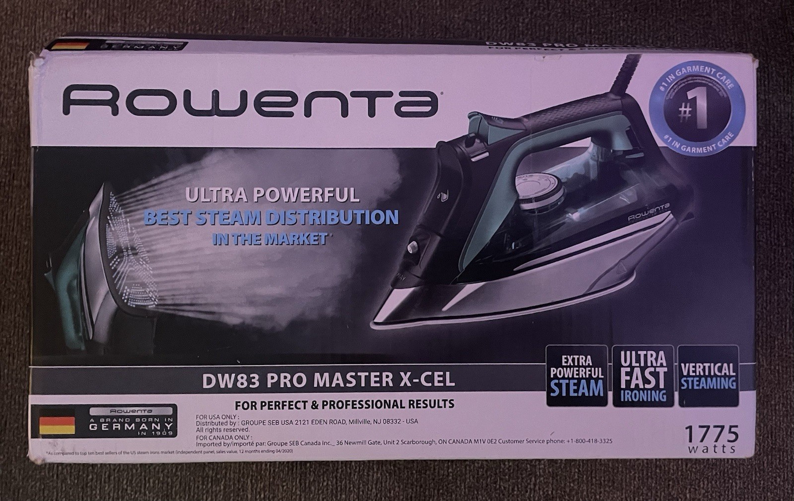 Rowenta DW83 Pro Everlast Master X-Cel Steam Iron gallery