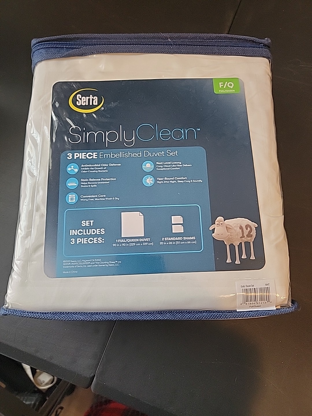 SERTA Simply Clean Ultra Soft 3 Piece Hypoallergenic Stain Resistant~FULL/QUEEN gallery