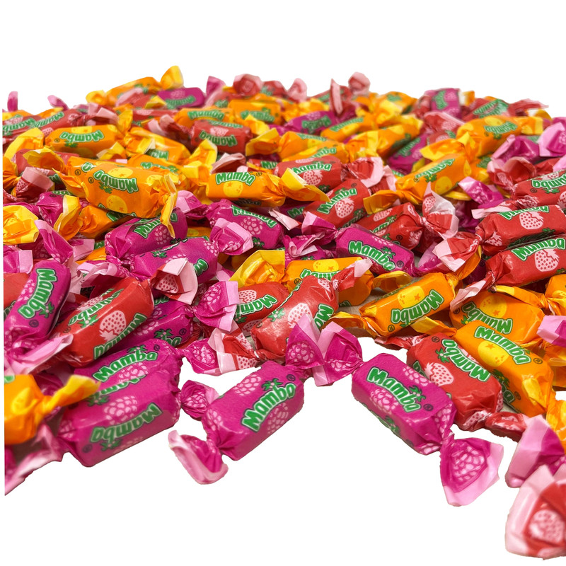 Mamba Fruit Chews Assorted, 5 Fruit Flavors Mix, Bulk Chewy Candy (4 Pounds) gallery