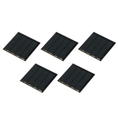 5Pcs Mini Solar Panel Cell 2V 110mA 0.22W 44mm x 44mm