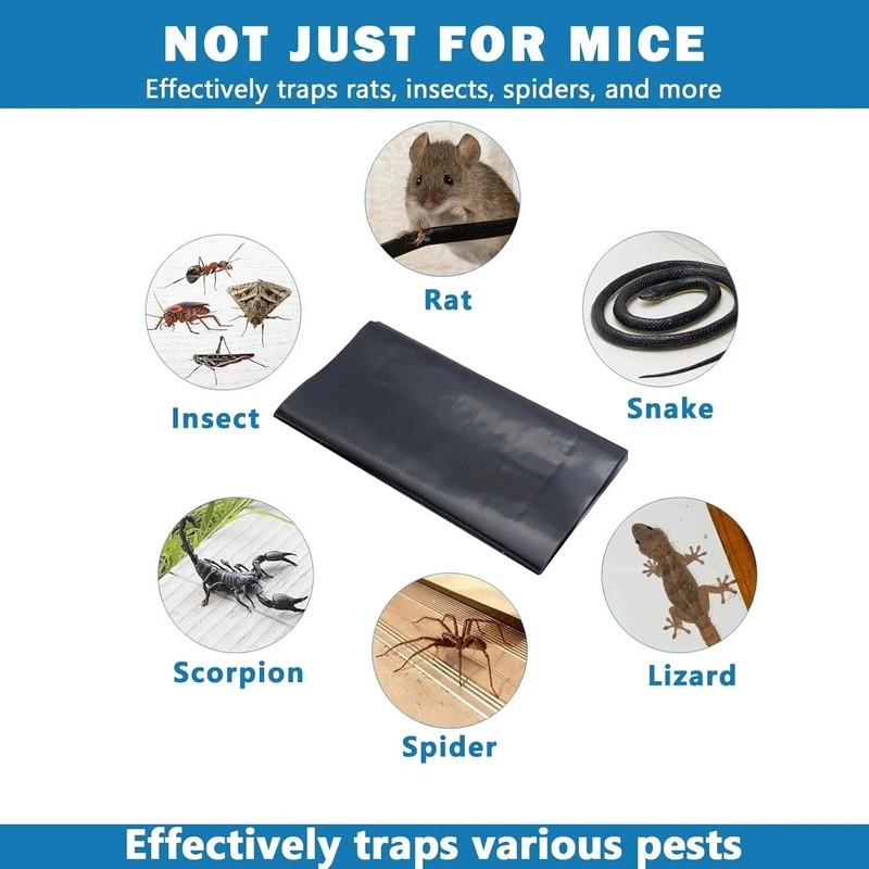 4 Pack Large Mice Mouse Glue Traps Rodent Catcher Rat Board Indoor Super Sticky gallery