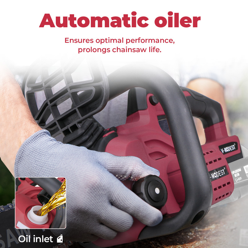 Compatible Milwaukee M18 Fuel 18V Battery Brushless 12 in Cordless Chainsaw gallery