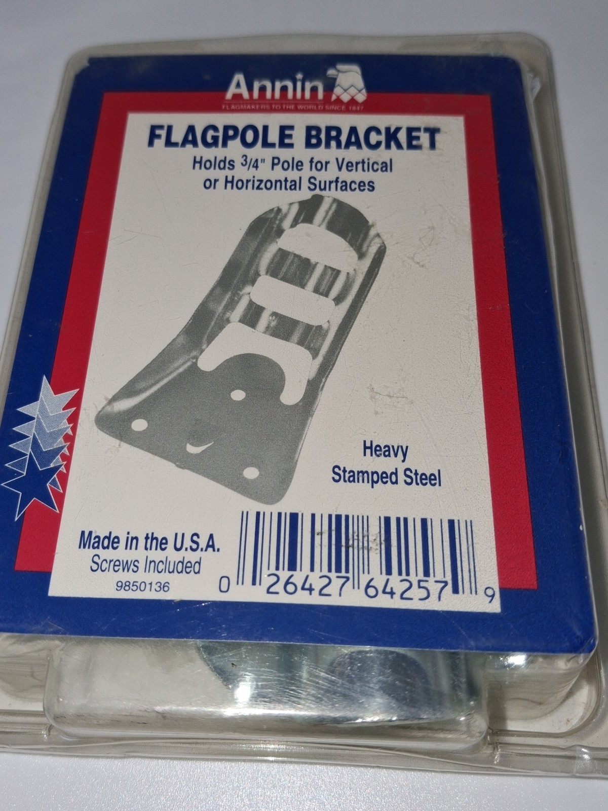 Annin Flagpole Bracket Holds 3/4 In Pole For Vertical Or Horizontal gallery
