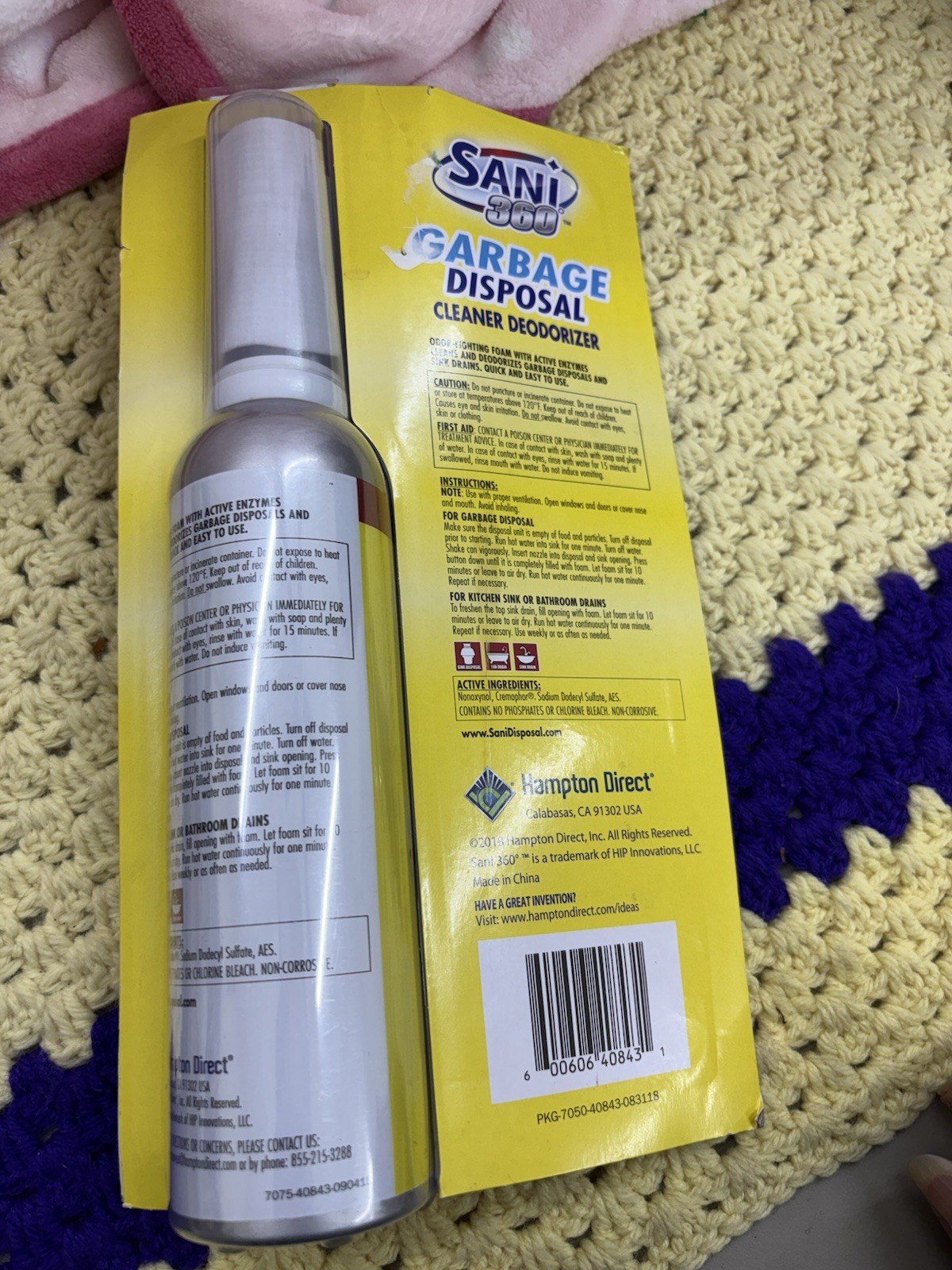 Sani 360 Garbage Disposal Cleaner Deodorizer 10oz | Lemon | As Seen on TV | New gallery