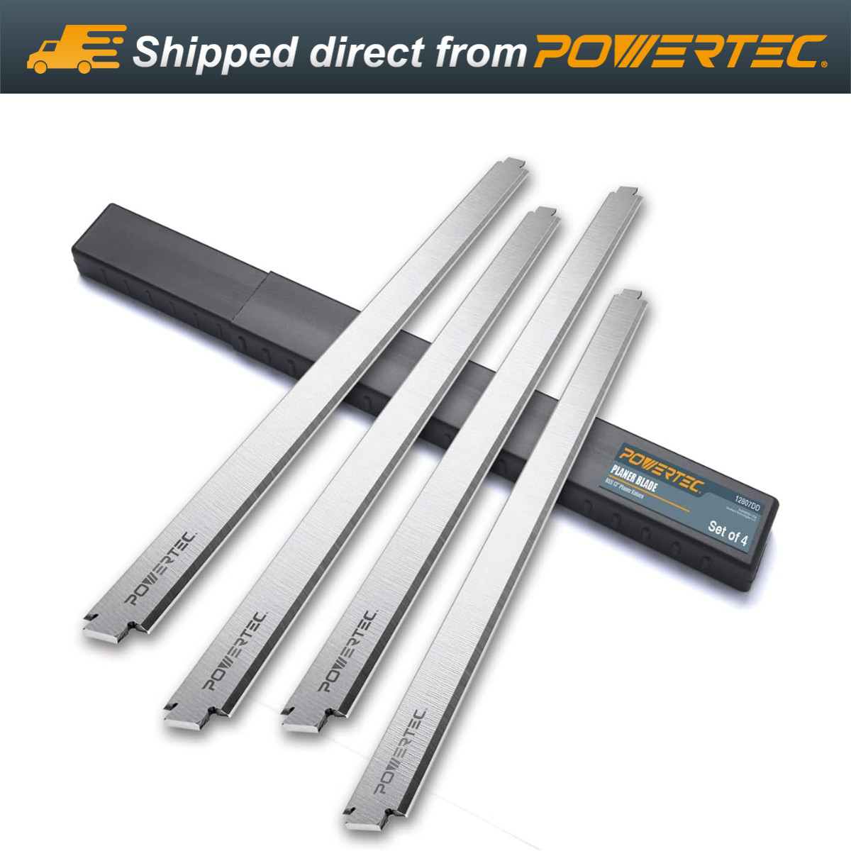 POWERTEC 13 Inch Planer Blades for Ridgid TP1300, TP13001, TP13002, AC8630, 4PK gallery