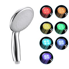 TECHTONGDA 7 Colors Changing Luminous Stylish LED Shower Head for Bathroom