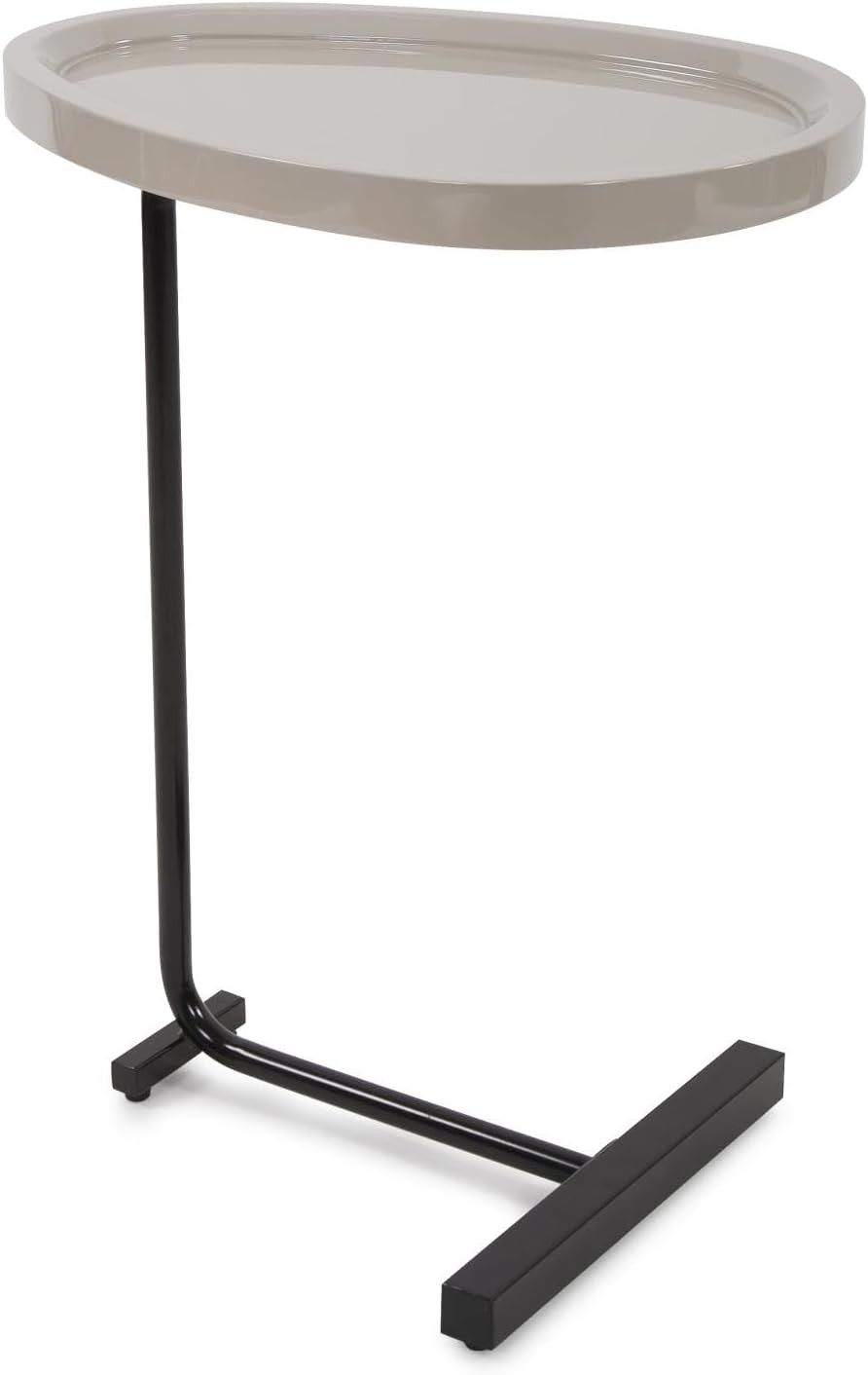 Tobin Gray Lacquered Drink Table - Stylish Accent for Any Space gallery