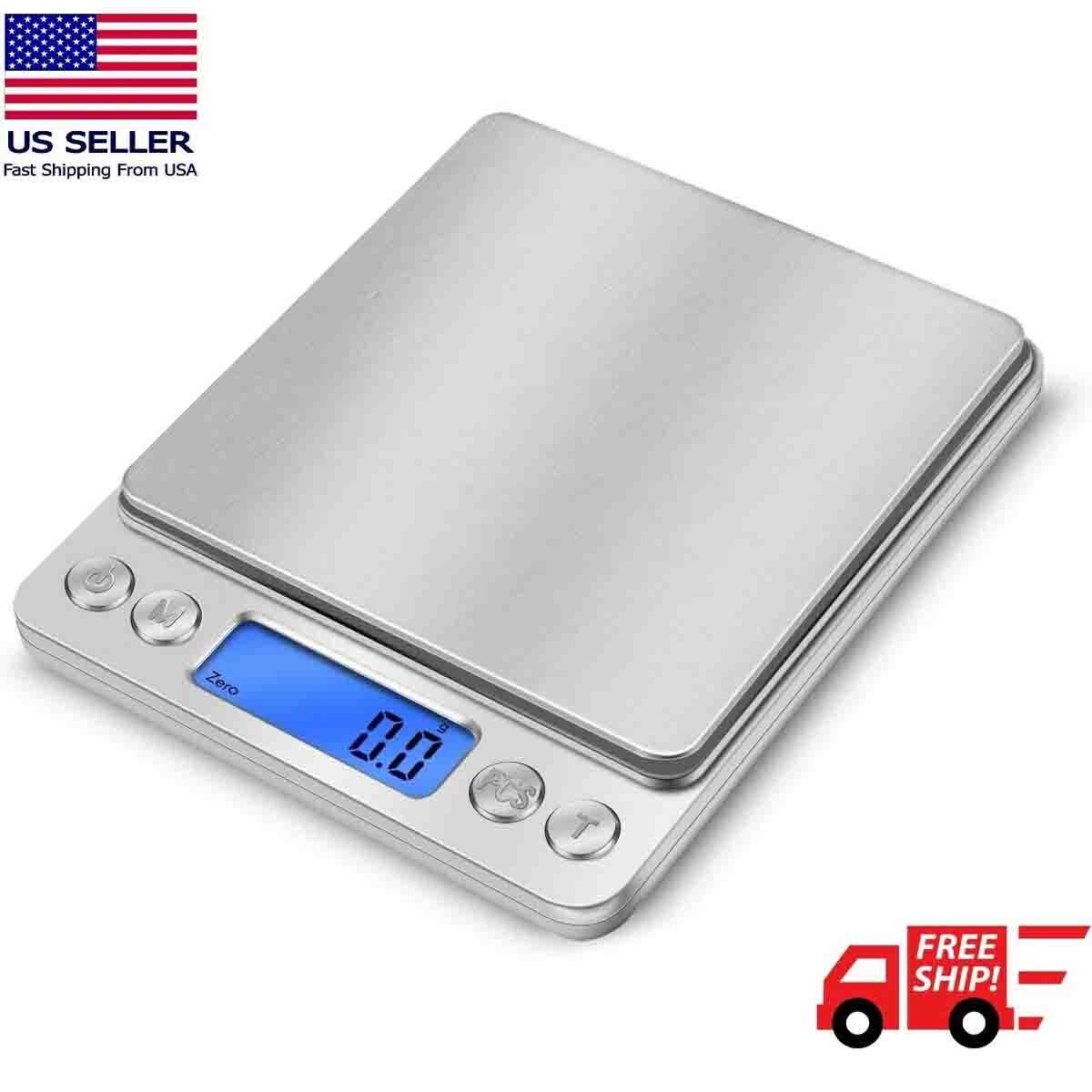 Digital Pocket Scale 0.01oz Precision Jewelry Gold Silver Coin Gram 3000gx 0.1g gallery