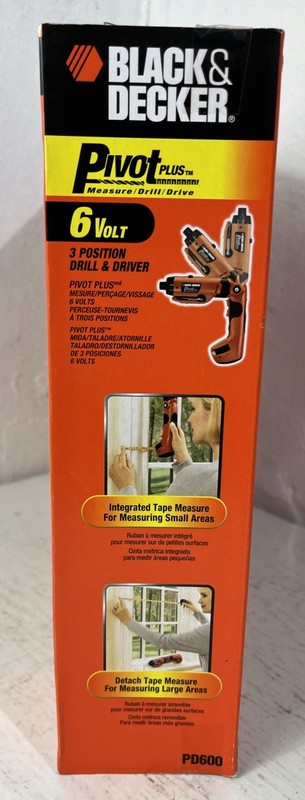 BLACK & DECKER Pivot Plus 6V MAX 3 Position Drill Driver (PD600) FACTORY SEALED gallery