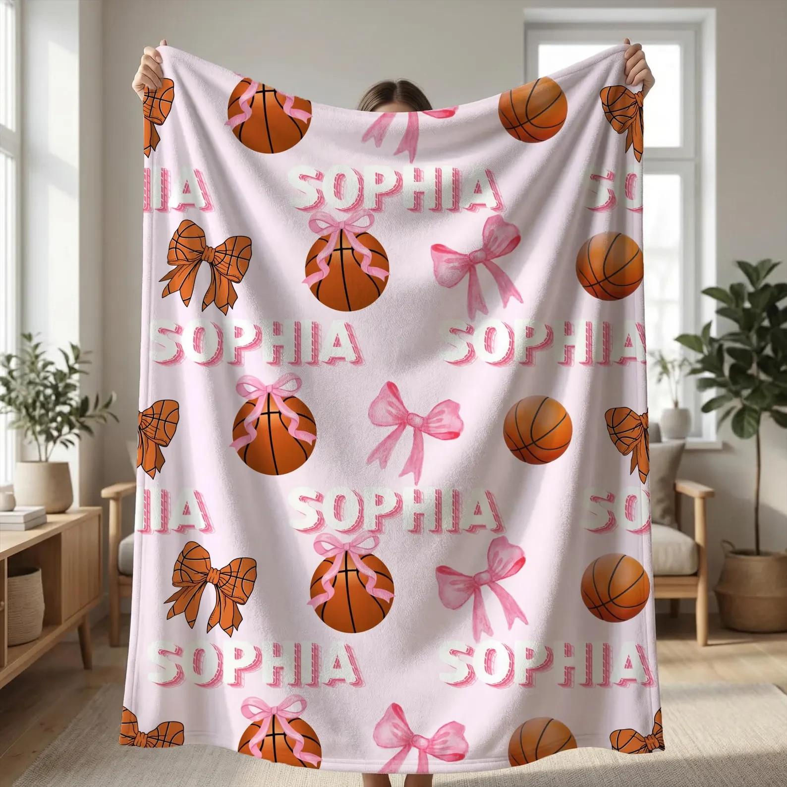 Flannel Basketball Blanket Throw Sports Cozy Soft 50x60 Inch gallery