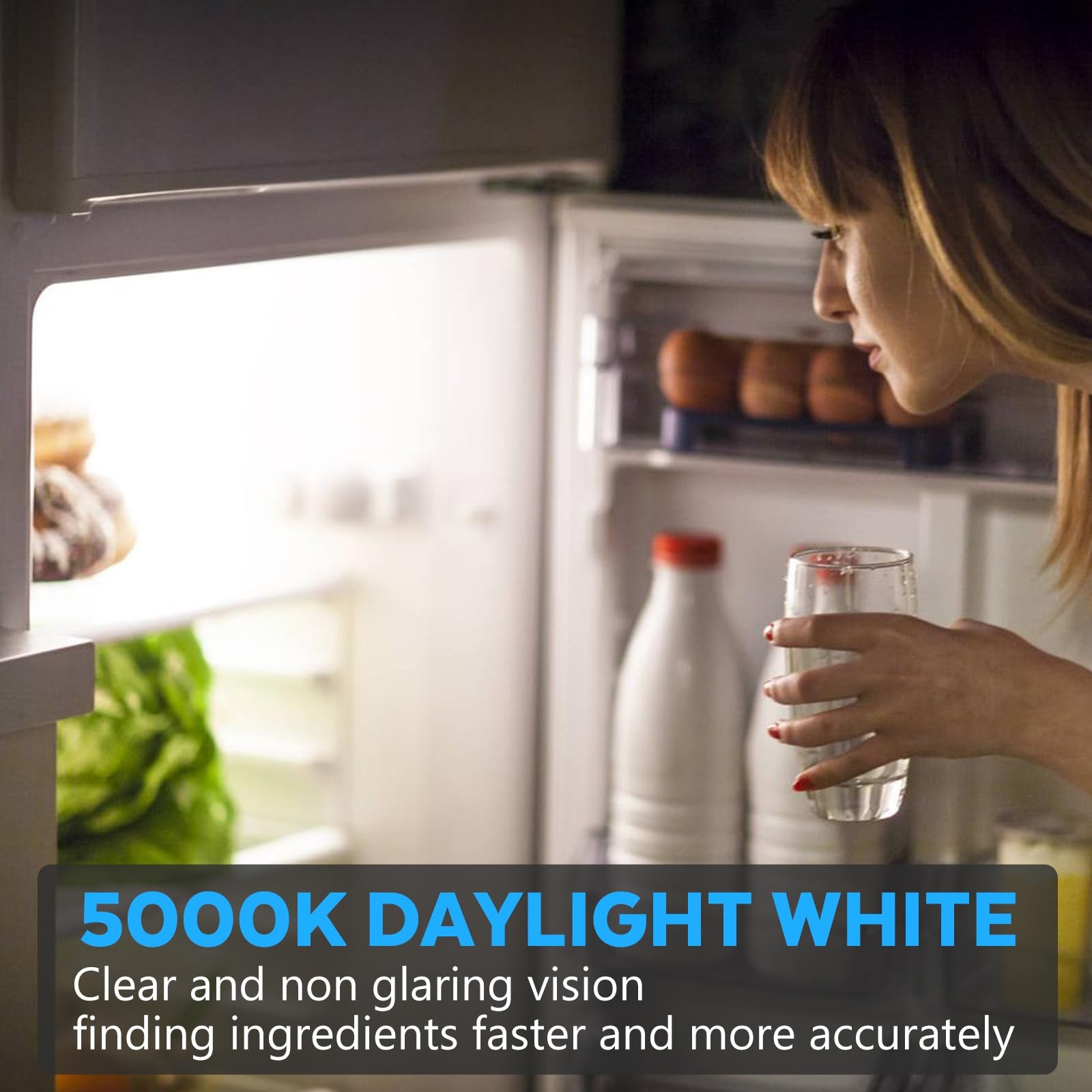 LOXYEE LED Refrigerator Light Bulb 2 Pack，Daylight White 5000K 120V 40W gallery