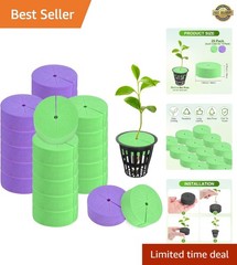 Vibrant 20-Pack Reusable Cloning Collars for Hydroponics – Fits 2″ Net Pots