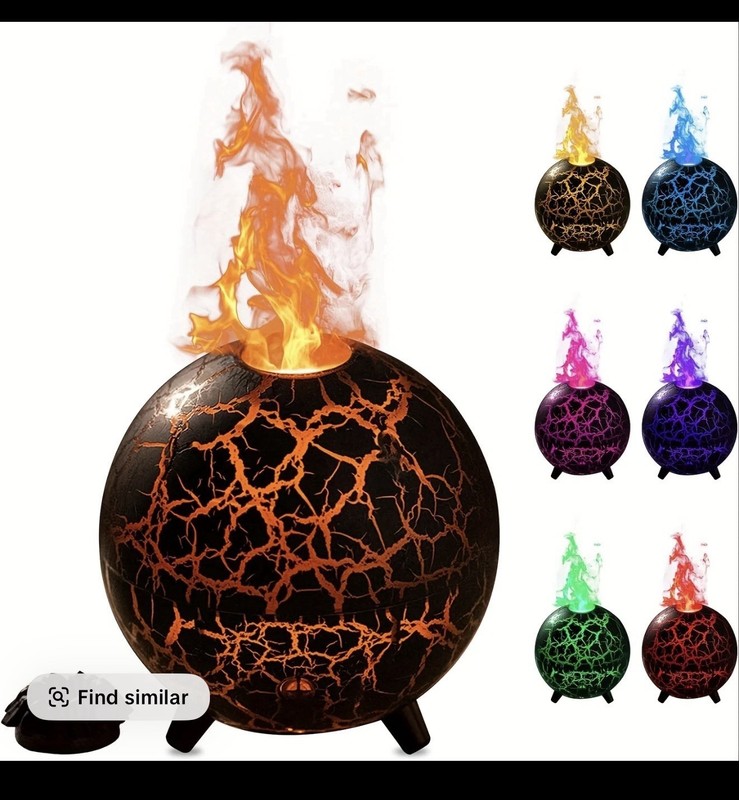 Colorful Lighting Function,No Water auto-Off, Home Essentials, Scent Di (white) gallery