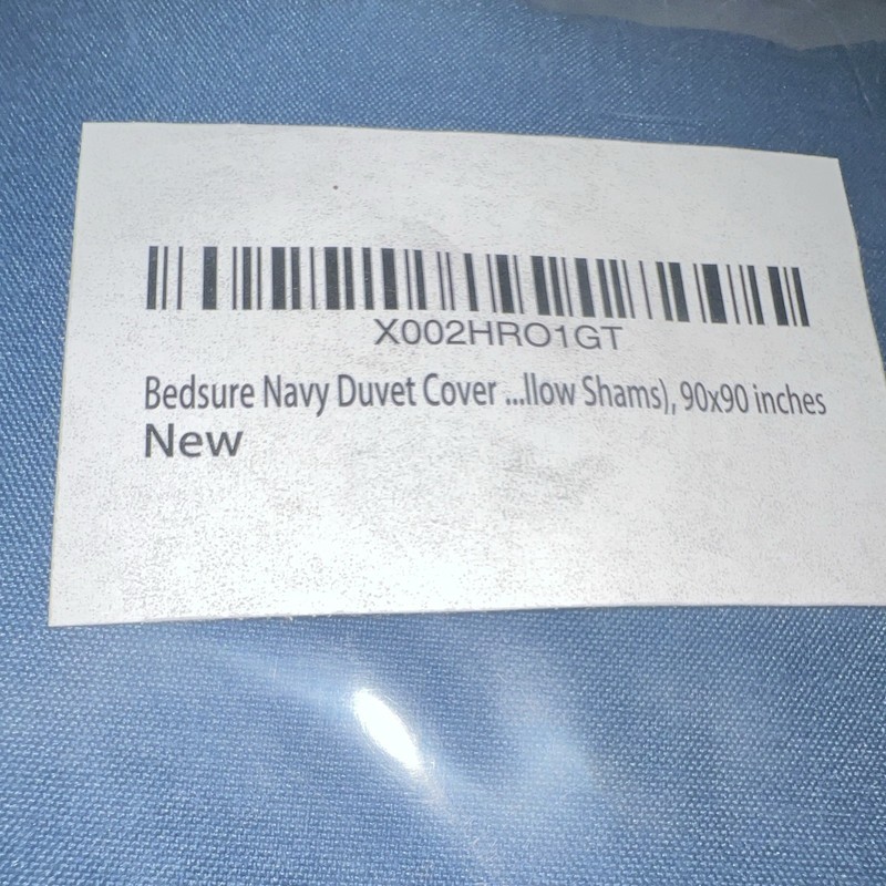Bedsure Essentials Queen Duvet Cover Set 90x90 Navy 3-Pc Zip Closure gallery