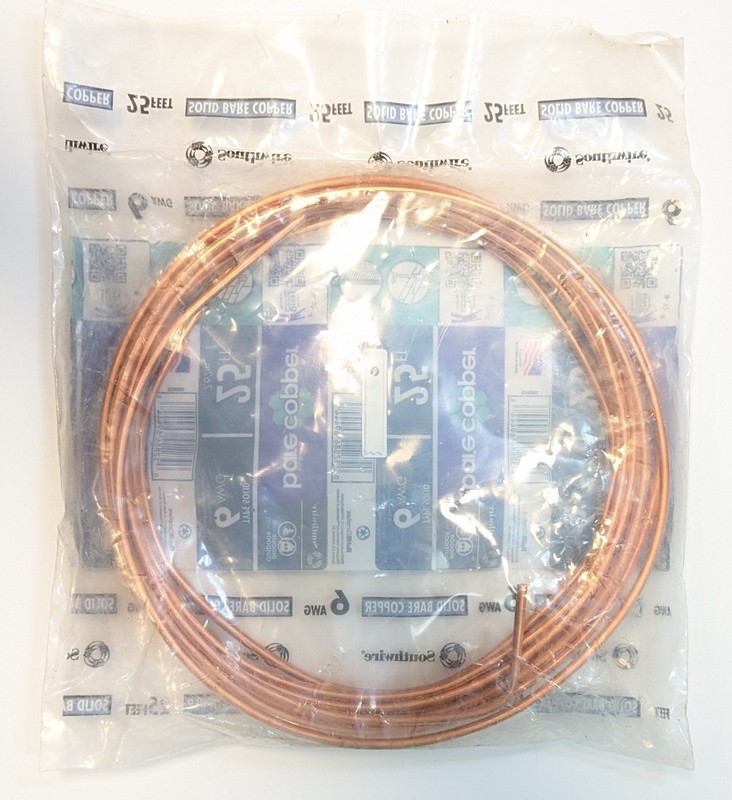 Southwire 25 ft. 6AWG Solid Bare Copper Grounding Wire Indoor/Outdoor gallery