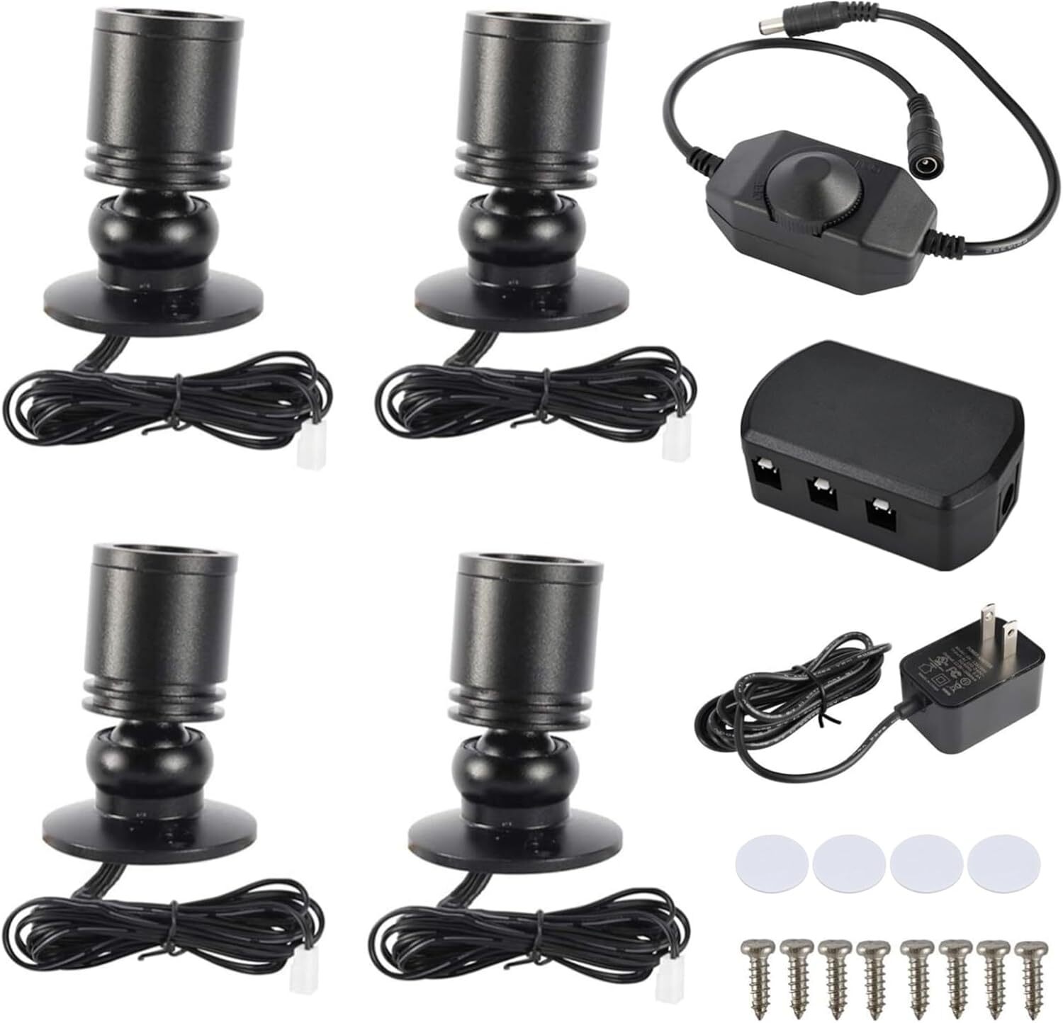 4 Pack Dimmable USB Mini LED Spotlight Jewelry Showcase Display Light 3000k gallery