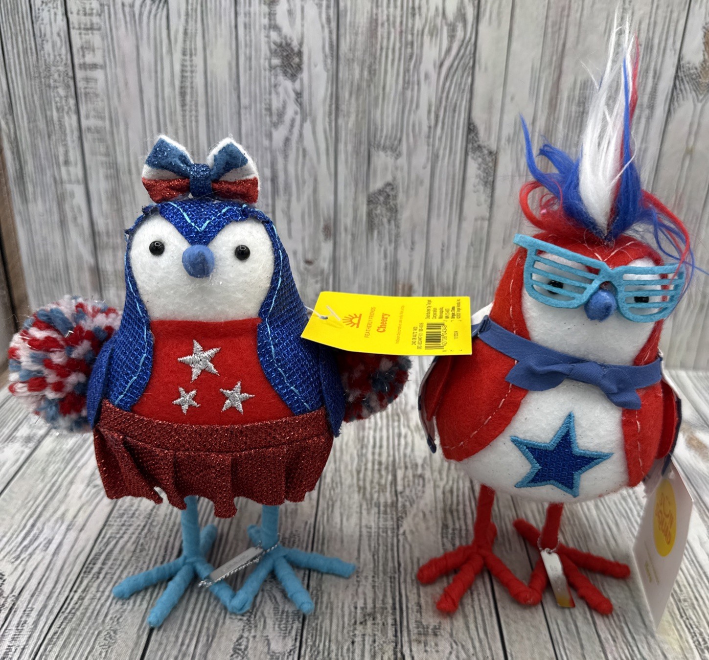 2025 Target Sun Squad Featherly Friend Birds Hero & Cheery 🧨 4th of July NWT gallery