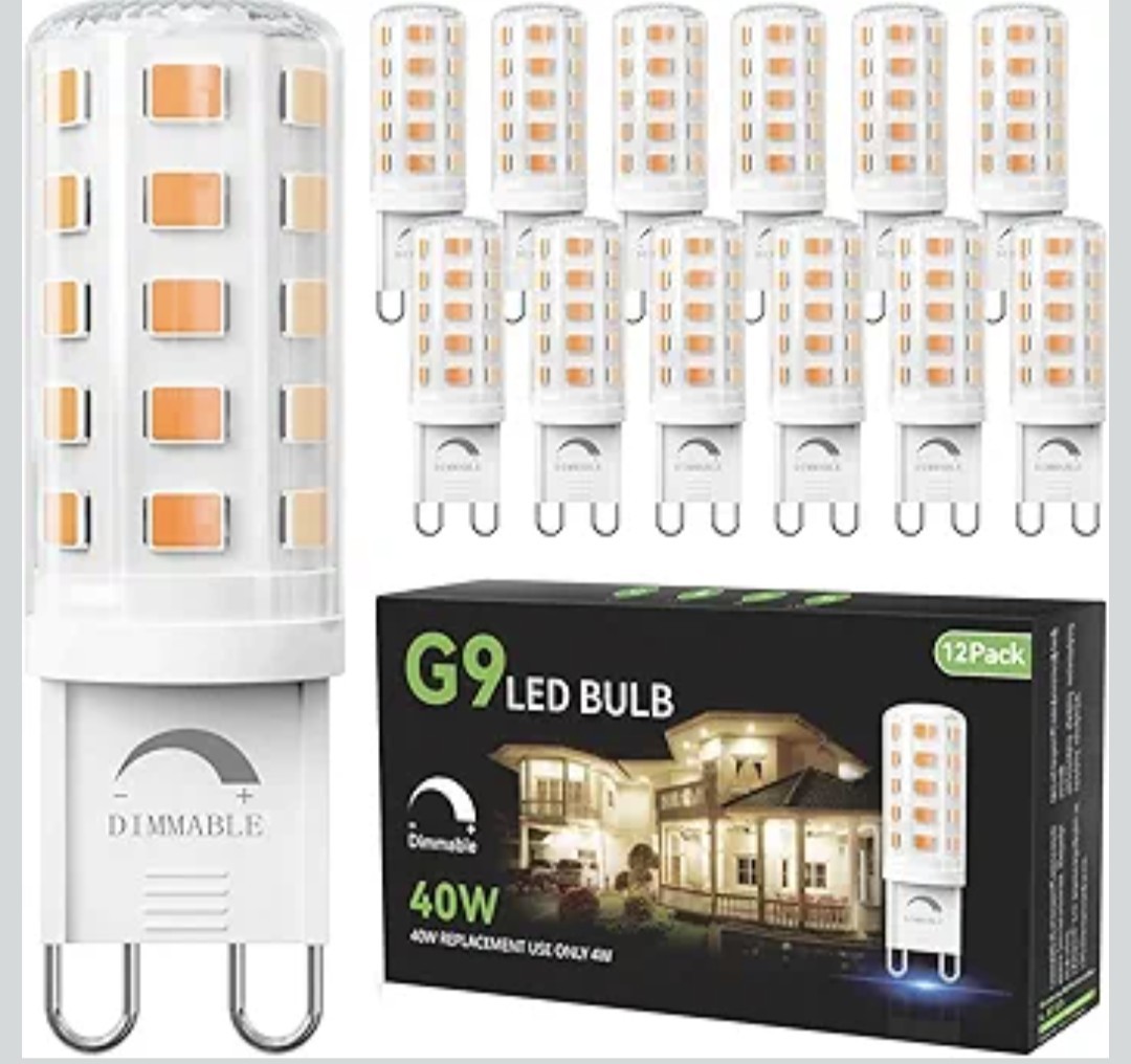 TJOY 12 Pack Dimmable G9 LED Bulb 4W Equivalent 40 Watt, 2700K Soft Warm White, gallery