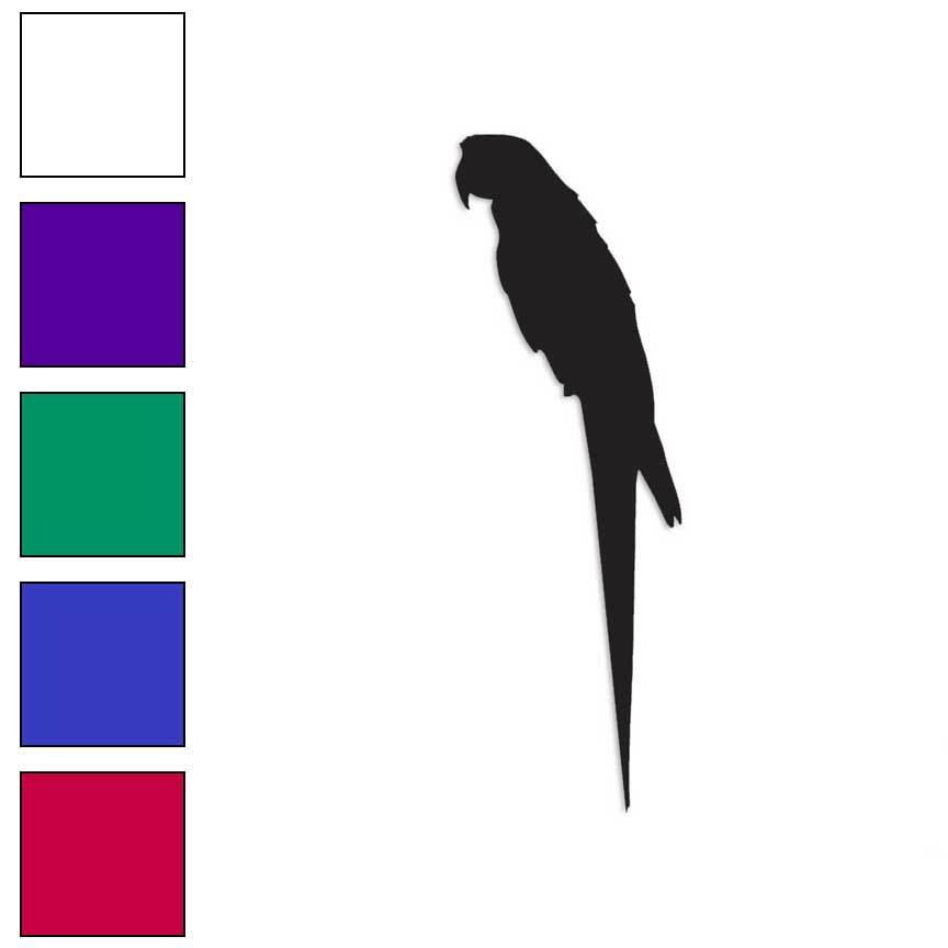 Parrot Macaw, Vinyl Decal Sticker, Multiple Colors & Sizes #508 gallery