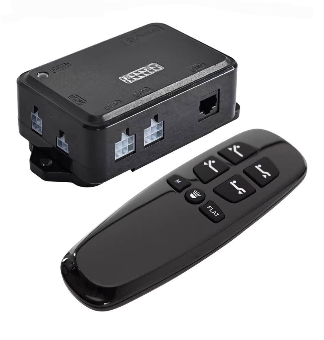 Richmat HJC25 Adjustable Bed Control Box Replacement w Remote Head & Foot Only gallery
