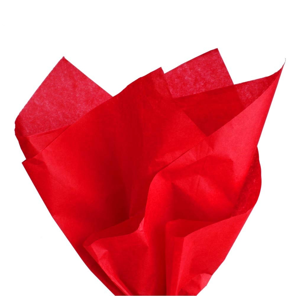 PMLAND 100 Sheets Red Tissue Paper Bulk, 20x15 100 Count (Pack of 1), gallery