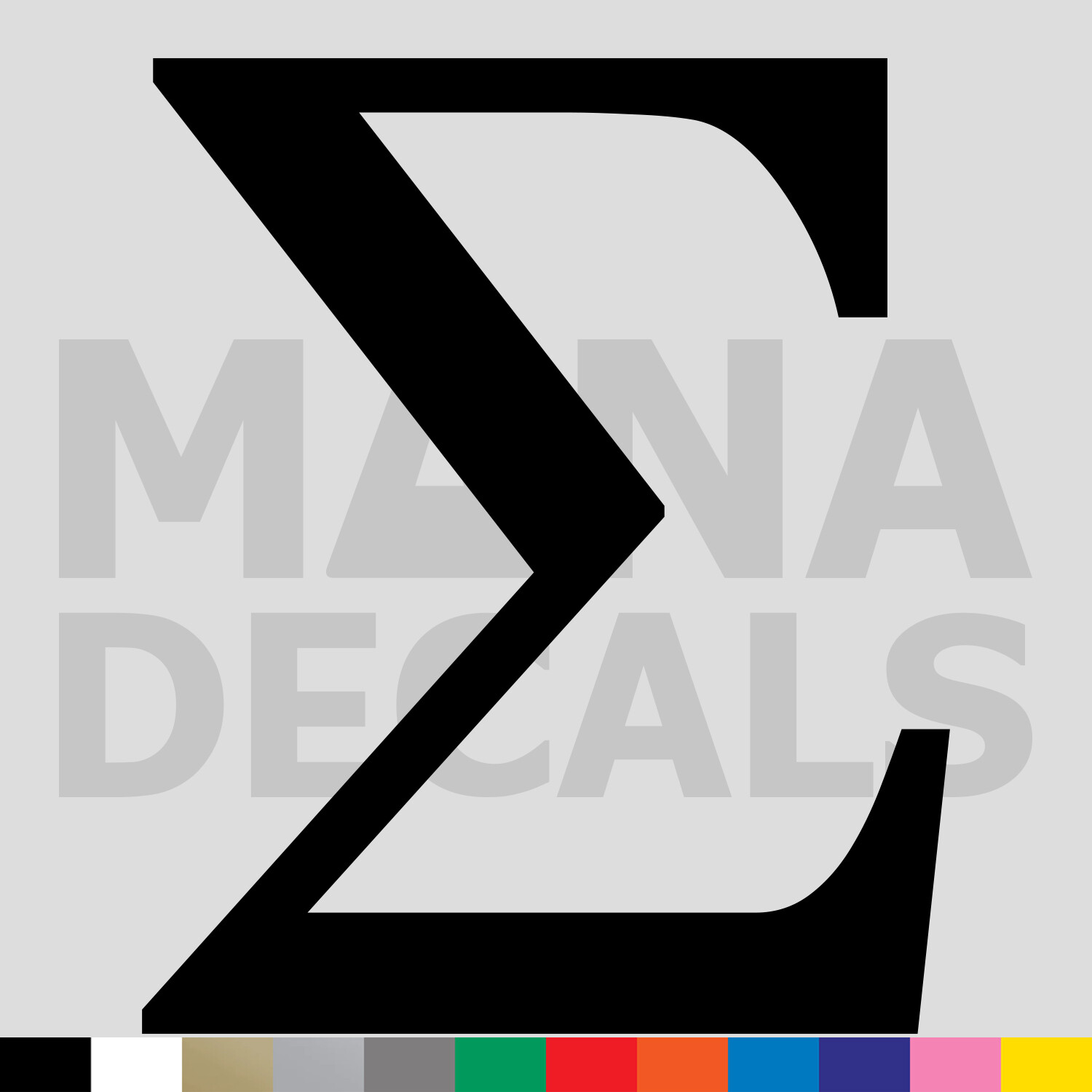 Sigma Vinyl Die Cut Decal Sticker - Greek Letter Symbol gallery
