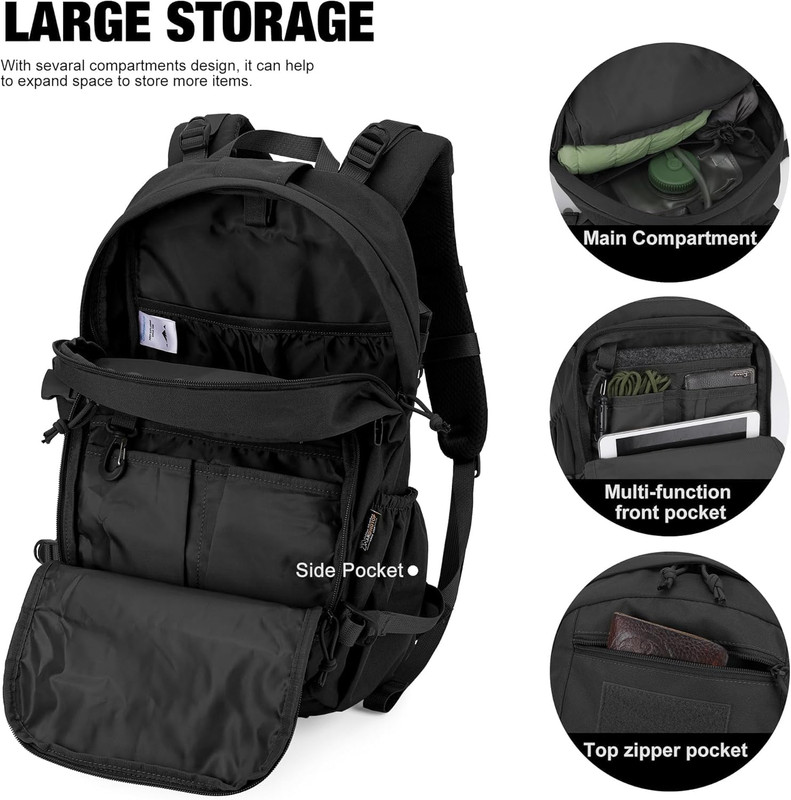 Small Tactical Backpack,Molle Hiking Backpack for Backpacking,Cycling and Biking 5