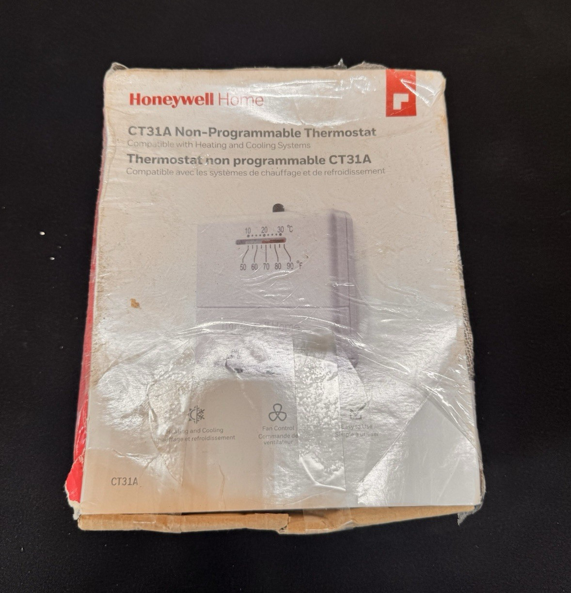 Honeywell Home CT31A Non-Programmable Analog Thermostat Heat/Cool/Off White gallery