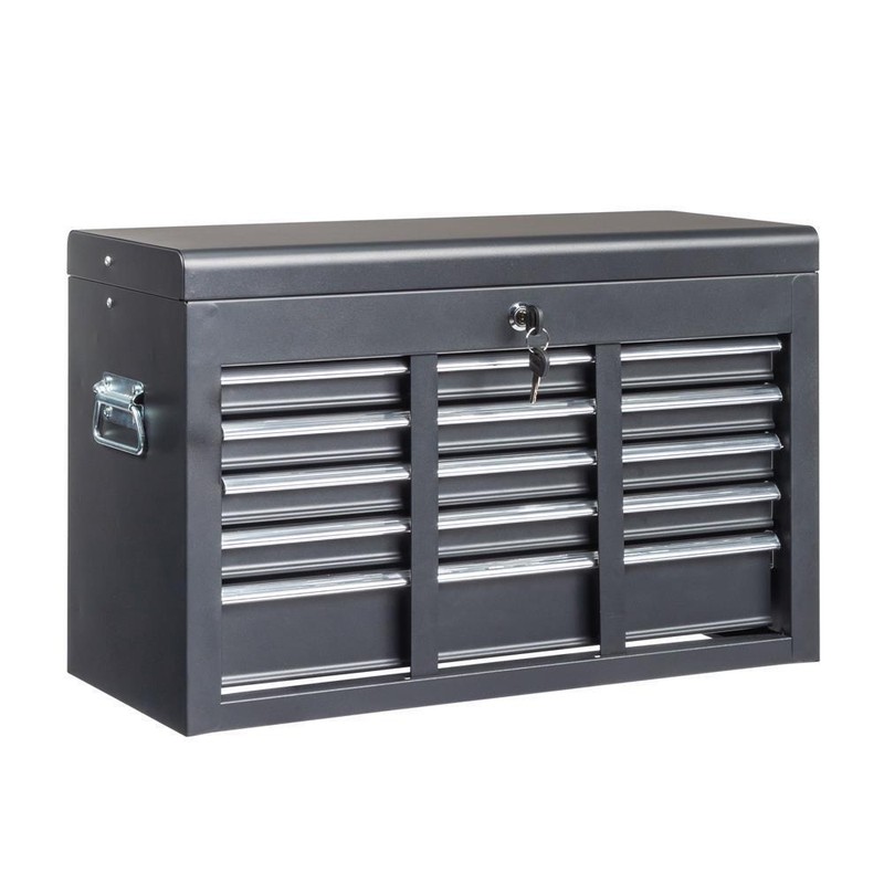 Rolling Tool Chest Tool Box with Handle / Drawers Lockable Tool Cabinet Black gallery