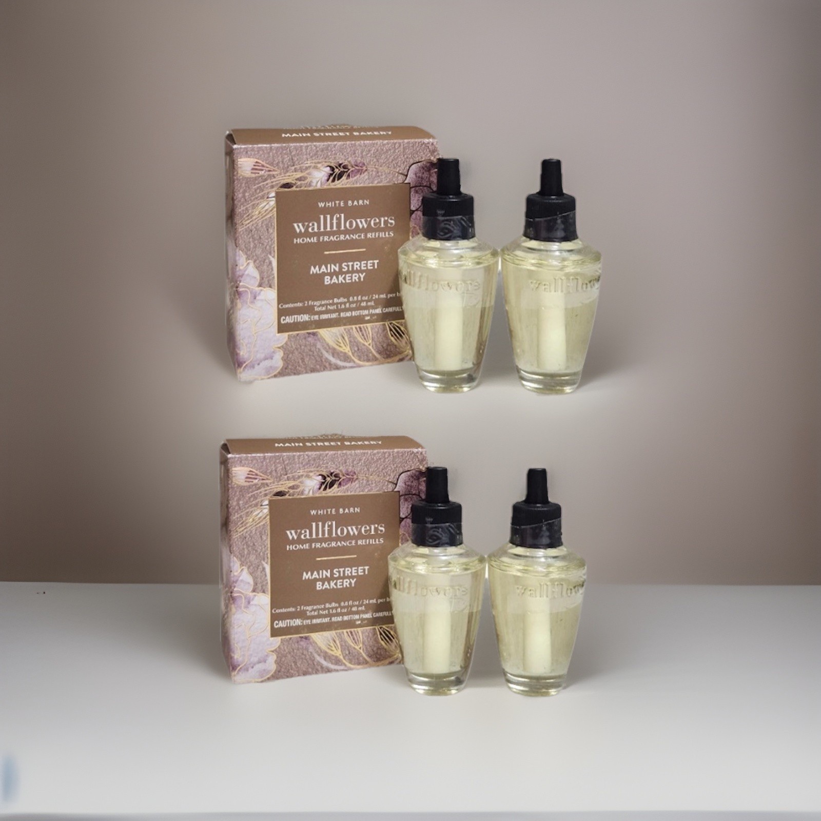2 X 2 Pack Boxes Bath & Body Works MAIN STREET BAKERY Wallflower Bulb Refills gallery