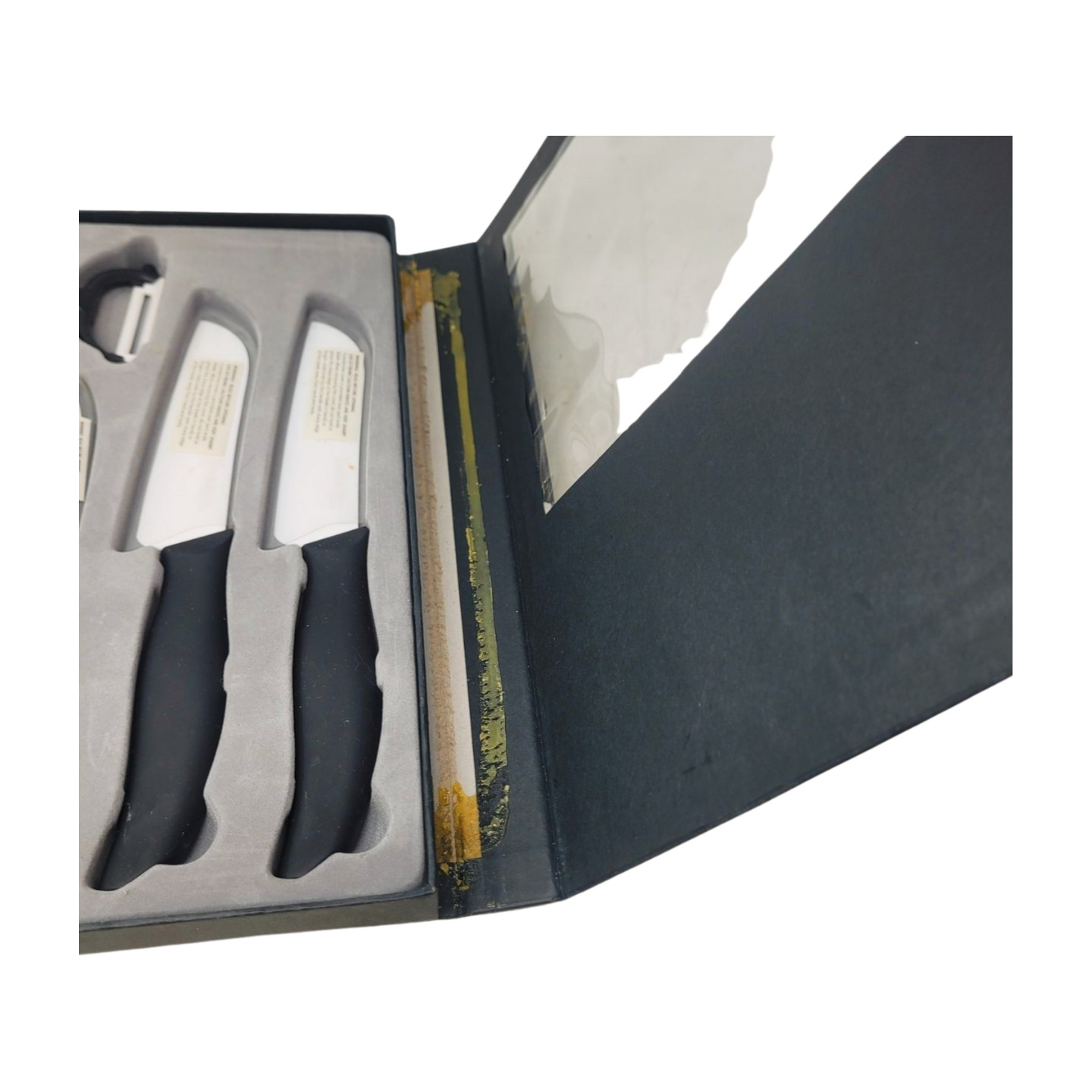 Yoshi Blade Knife Set w/6 Knives & 2 Peelers New Old Stock Open Original Box gallery