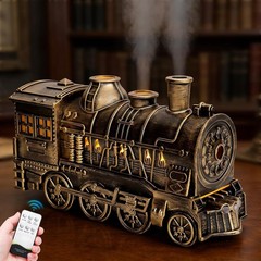 300ml Train Shaped Essential Oil Diffuser with Remote Control and Creative