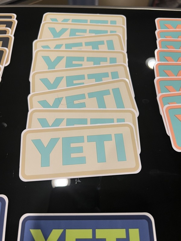 Authentic YETI Decal / Stickers -different colors green orange Black Grey White gallery
