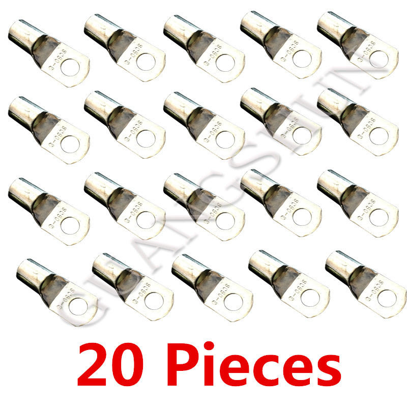 Tin Plated Pure Copper 20PCS Battery Cable Ends Lugs Ring Terminals Connectors gallery
