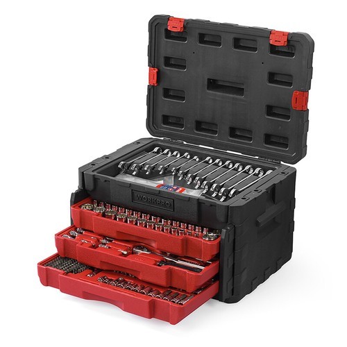 450-Piece Mechanics Tool Tool Set 1/2" 1/4" 3/8" Metric Imperial Socket Wrenches gallery