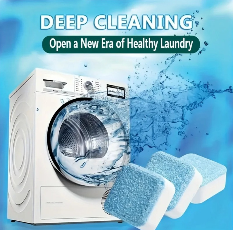 25pcs Washing Machine Cleaner Tablets Deep Cleaning Drum & Tub Lemon Scent - NEW gallery