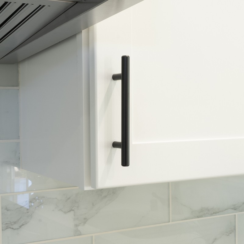 Matte Black Modern Cabinet Handles Pulls Kitchen Drawer Stainless Steel Hardware gallery